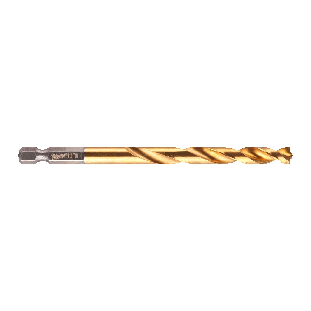 Udarna burgija za metal TIN HEX - 7mm