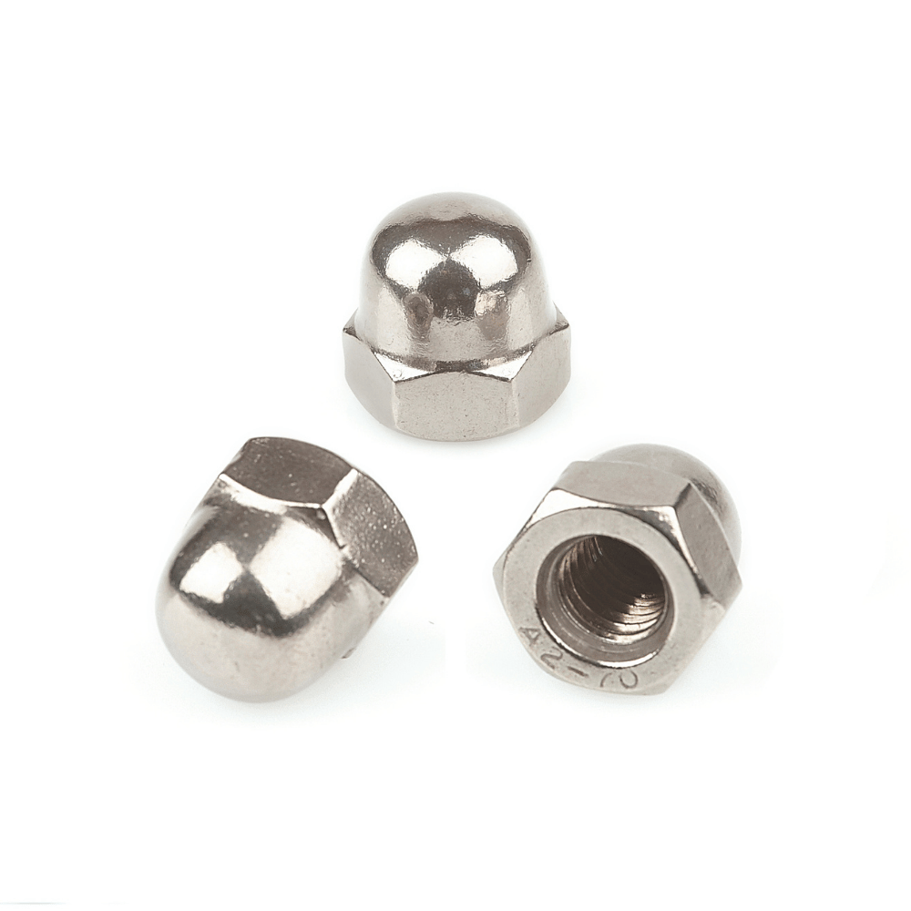 Cap nut DIN 1587, material A2 or A4