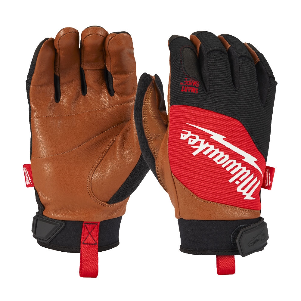 HYBRID LEATHER GLOVES - 10/XL - 1PC