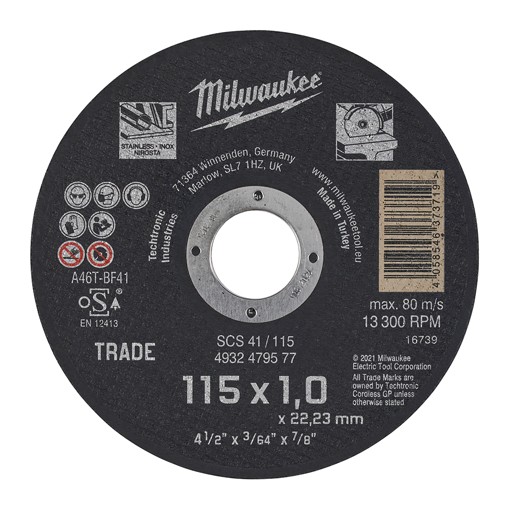Cut.W Trade SCS41 115x1.0mm-1pc