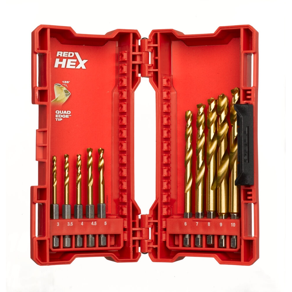 Metal Drill ShW HSSTiN CD Set-10pc