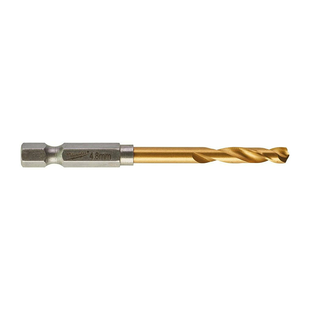 Metal Drill ShW HSSTiN 4.8mm-1pc