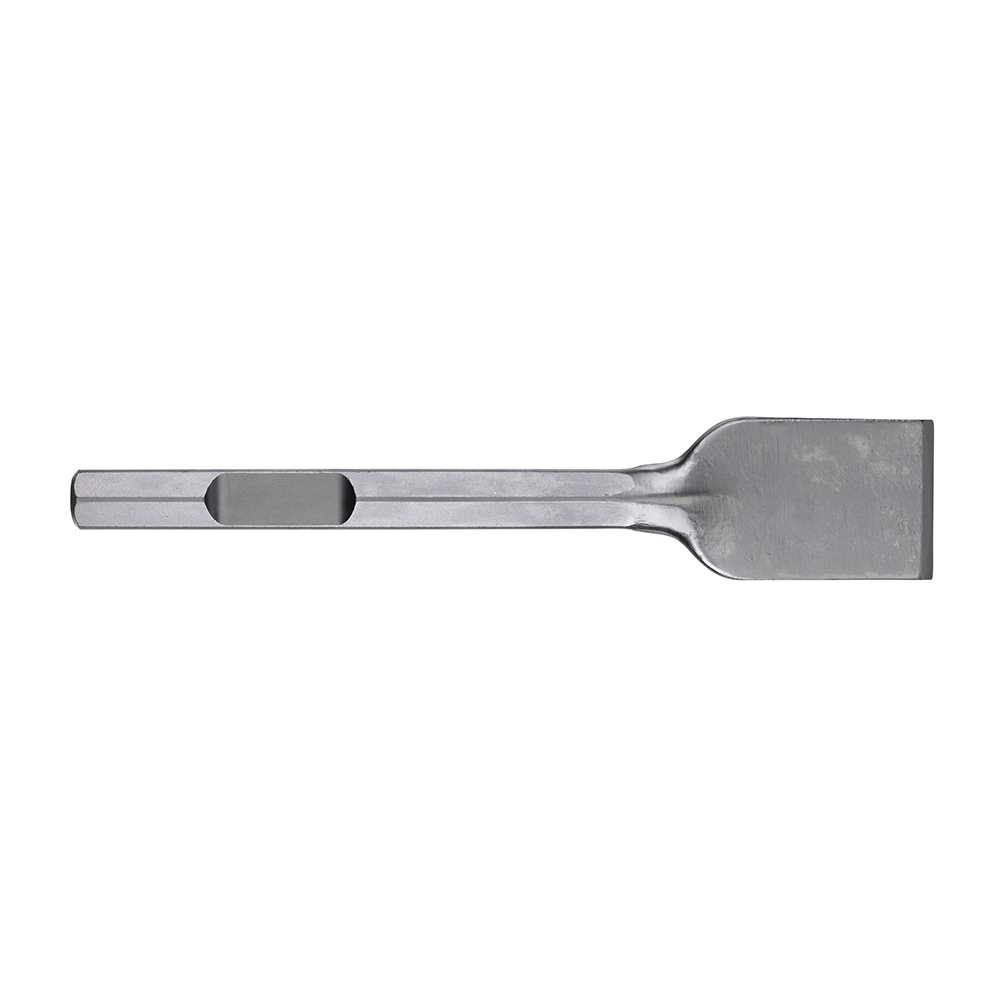 28mm Hex Flat Wide Chisel 400x80mm-1pc