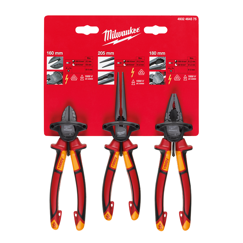 VDE 3pcs Plier Set